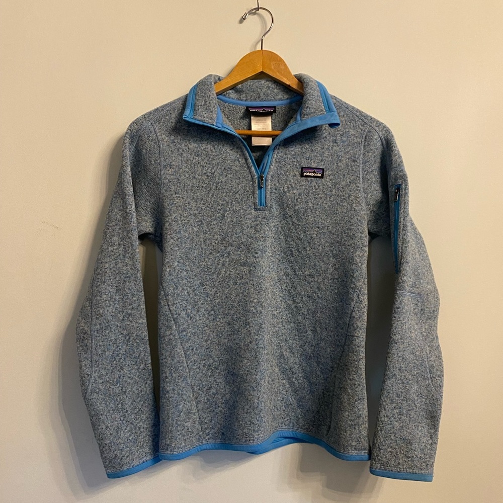 Women’s Patagonia 1/4 Zip, Small Blue
